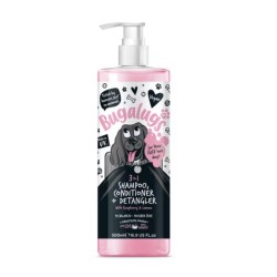 Bugalugs 3in1 Shampoo Conditioner & Detangler - szampon, odżywka i rozkołtuniacz dla psa, o zapachu maliny z cytryną - 500ml