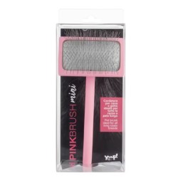Yuup! Professional Pink Mini Brush - profesjonalna, mała szczotka pudlówka, różowa
