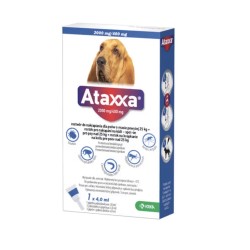 Ataxxa 2000mg/400mg - krople dla na pchły, kleszcze i komary dla psa o wadze powyżej 25kg